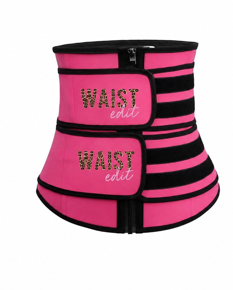 Pink/cheetah waist trainer